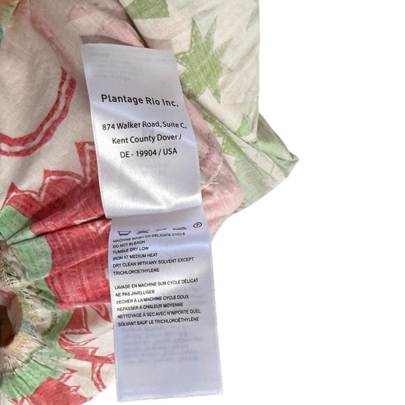 NEW Farm Rio Rainbow Sunset Halter Maxi Bow Dress Size M Cotton Crochet Trim - Picture 11 of 11